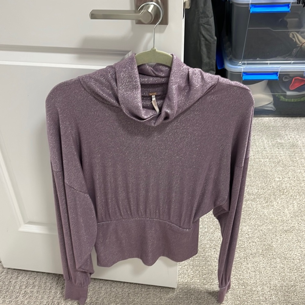 Free People scoop neck long sleeve shirt